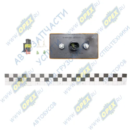 ГФМ6.3731 Фонарь габаритный оранжевый 12/24V овальный разъем АМР (светодиод) Евросвет2