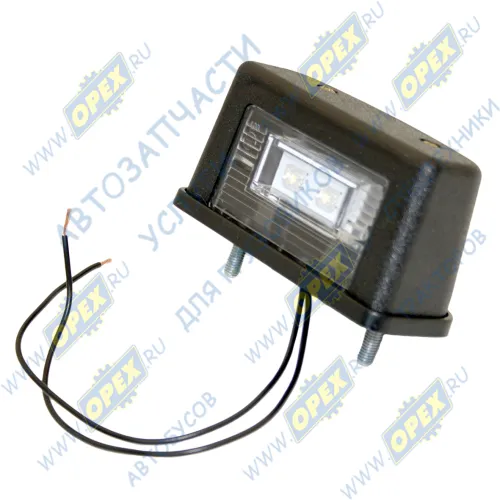 ЕС 12.LED Фонарь освещения номерного знака 12В; 12/24В светодиод черн.пластик Евросвет