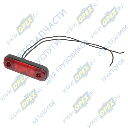 ГФ22 LED К Фонарь габаритный красный 84х24 светодиод; (перед. задн. габариты,освещение подножки,салона) Евросвет
