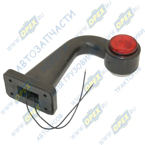 ГФ3.7 LED1-20 Фонарь габаритный (красно-белый) L=180 Г-образный; и контурный крас/бел (угол 90 градусов) высота L=183 светодиод.(хрусталик) Евросвет