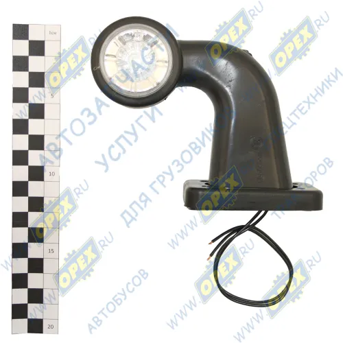 ГФ3.6 LED1-20 Фонарь габаритный (красно-белый) ф60 высота L=125 угол 90 градусов; свтеодиод.(хрусталик) Евросвет1