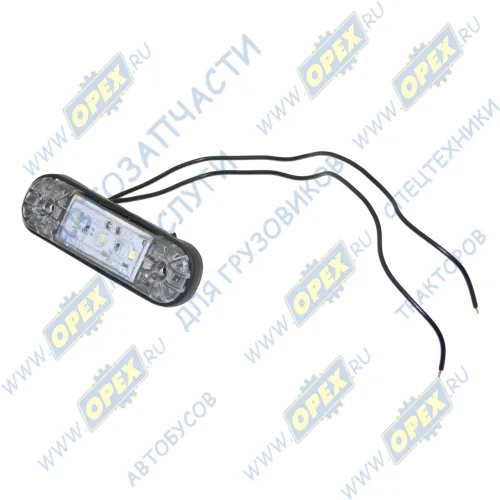 ГФ22 LED Фонарь габаритный бесцветный 84х24 светодиод; бесцветный (перед. задн. габариты,освещение подножки,салона) Евросвет