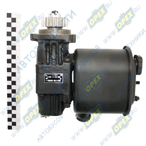 6520-3407200-01 Насос гидроусилителя руля КАМАЗ на бачке Рнаруж=М24х1,5; на бачке Рвнутр=М24х1,5 ЕлецГидроПривод2