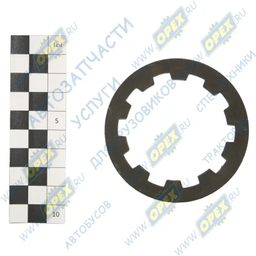 130-1701128 Шайба С/И (сталь) ф61х76х4;внутр.шлиц=10 стопор шестерни 2й передачи КПП втор.вала ЗИЛ