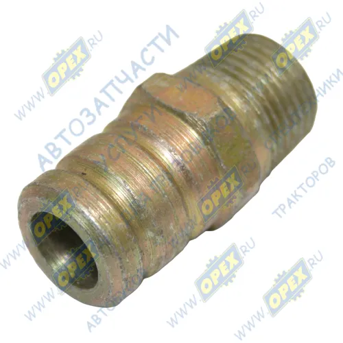 140-8104076 Фитинг (штуцер) прямой; под шланг ф18/ Рнаруж=М16х1,5; К=19 L=38 ЗИЛ ЗИЛ