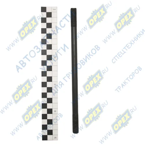 53-11-1003121 Шпилька ГБЦ М12 L=225 Р1=30х1,25/30х1,75 ГАЗ,ПАЗ; (дв.ЗМЗ-402,410,511,513,523) длинная ЗМЗ