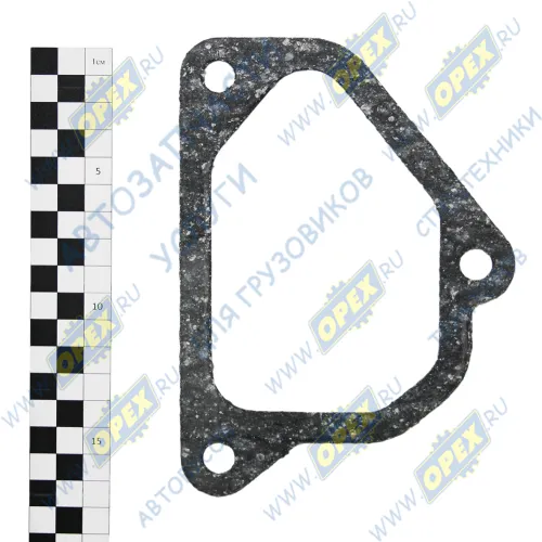 7406.1115050-10 Прокладка С/Ф; 123х170х0,5; 3отв.ф12 патрубка объединительного КАМАЗ-УВК