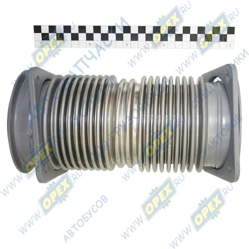 000.4859.255.000 Рукав глушителя (металлорукав) 2 квадр фл 4отв.ф10 дв.Cummins;  L=310 КАМАЗ-УВК1