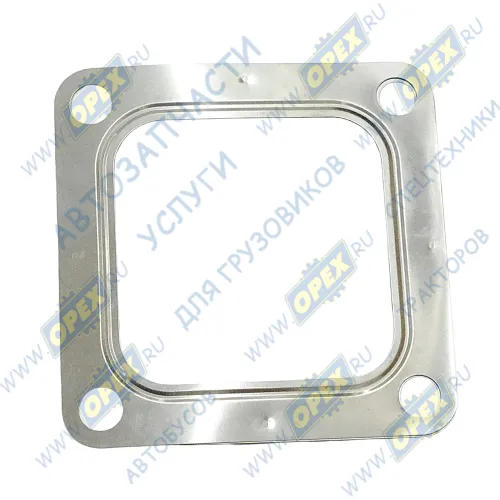 719-38-09 Прокладка (сталь) квдрат. 111х111 внутр. 77х77 4 отв. ф12 турбокомпрессора КАМАЗ-54901 КАМАЗ-УВК