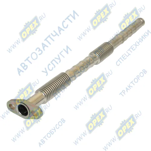 000.4859.269.000-02 Трубка (сталь) слива масла с ТКР ф22/флянец 2отв.ф10 L=440 "гофра" с/и КАМАЗ-УВК