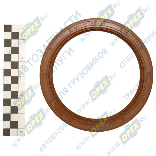 7406.1005160-01 Сальник (манжета) левого вращения 120х150х12 коленвала С/И; 120х150х12 с пружиной КАМАЗ-УВК1