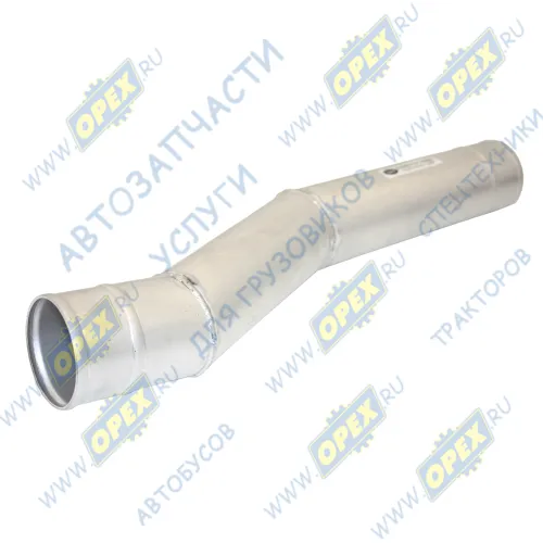 5308-1170124 Патрубок (алюм.) кривой (2 изг.) ф70х76 L=550 интеркуллера Камаз-4308 КАМАЗ-УВК