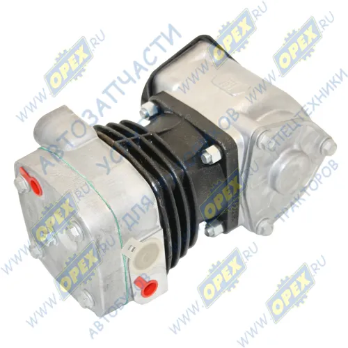 53205-3509015-21 Компрессор 1-но цилиндр. без шкива 380л/мин. 1отв. под воду М16 Н/О (с 2011г.); Н/О (с 2010г.) КАМАЗ-УВК1