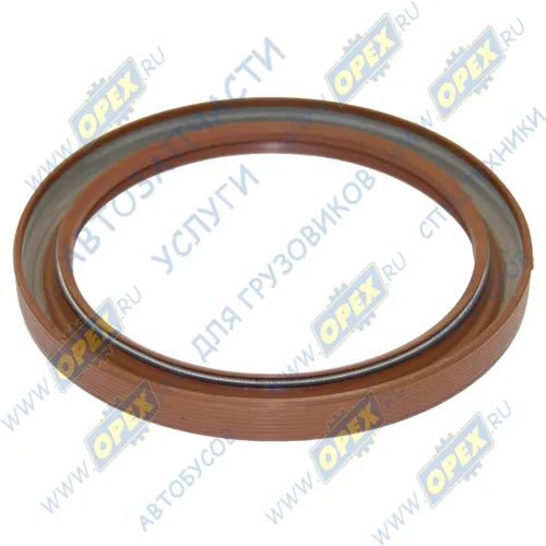 7405.1005160-01 Сальник (манжета) 2.2-105х130х12 коленвала задний (левого вращения) двубортный MAN Lion's (1991-2021); с пружиной КАМАЗ-УВК