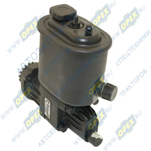 4310-3407200-12 Насос гидроусилителя (ГУРа) КАМАЗ в сборе с бачком и шестерней отвод М26 KAMAZ 4310 53212 [KamAZ-740.10 / KamAZ-740.20]; (ЕлецГидроПривод) КАМАЗ-УВК1