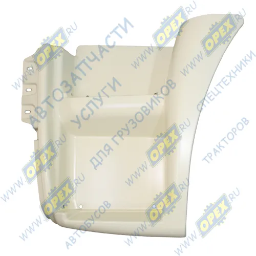 6520-8405111ГР Щиток подножки левый (Е-3) (ПВХ) L=620,s=450х640,крепл.10отв.ф9,3отв.9х19 КАМАЗ-УВК