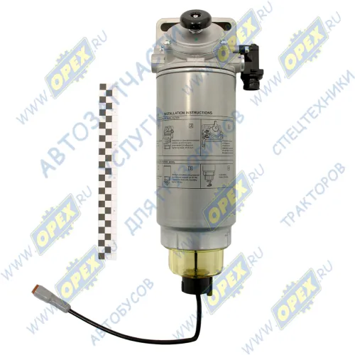 6W.55.288.20 Фильтр-сепаратор в сборе PreLine 420 PL420 (420 л/ч) с подогревом с датчиком загрязнения; (фишка квадрат) КАМАЗ-УВК2