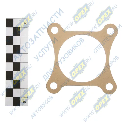 4310-3124113 Прокладка С/Ф; 80х80; фвнутр=55; 4отв.ф8, с ушами, корпуса крана запора возд. КАМАЗ-УВК