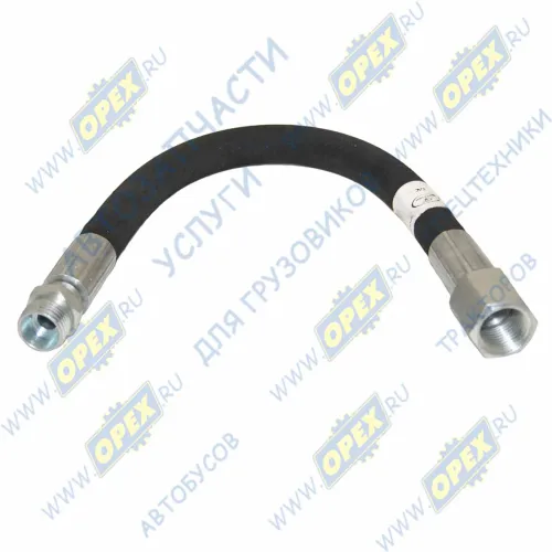 65115-3408020-60 Рукав ВД (шланг) L=340 (гайка-штуцер М18хМ18) ф16 ГУРа КАМАЗ-УВК