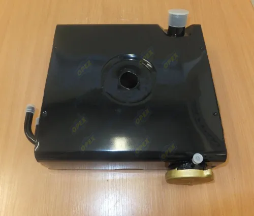 4308-1311010 Бачок расширительный (сталь) 260х280х95 1выход ф8/2выхода ф12/1выход ф32 в сборе (Х) КАМАЗ-УВК