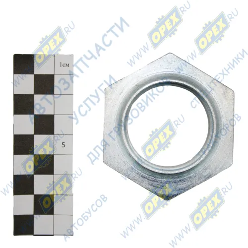 53205-2402269К Гайка С/И М42х2 h=28 К=64 подшипника с буртиком на 110 вал Евро; под ключ, с/и м42х2, h=20 КАМАЗ-УВК1