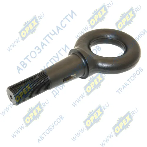 8350-2707042 Петля дышла ф90х175; ф58 М45х3 L=380 под 2 шпонки прицепа, сцепная; Евро без гайки КАМАЗ-УВК