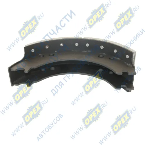 53212-3501090 Колодка тормозная L=425 s=140 (расточенная) без уха; безасбестовые накладки КАМАЗ-УВК1