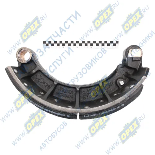 DZ90149346077 Тормозная колодка в сборе с накладкой (ширина =220мм) КАМАЗ-УВК2