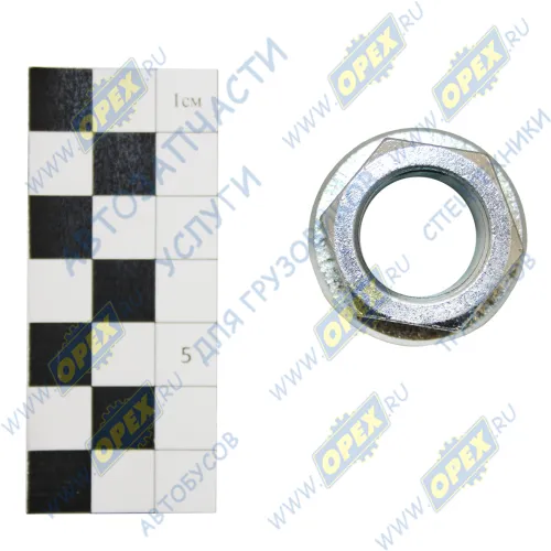 R5303354 Гайка DIN6923 M20х1,5 h=21 К=27 колесная правая резьба КАМАЗ-УВК1