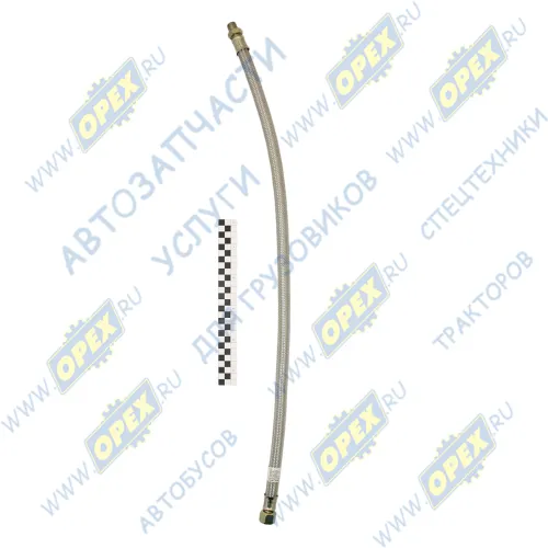 4310-3506060-20 Шланг тормоз. ф17 L=820 Г=М20+К24/Ш=М16+К22 в пружине передний; (L=830 длинный) КАМАЗ-УВК1