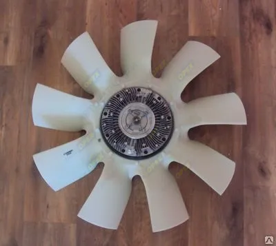 020004622 Вискомуфта вентилятора с крыльчаткой (ф640 мм - 9 лопастей); КамАЗ Cummins 6ISBe КАМАЗ-УВК