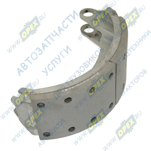 53229-3501090-51 Колодка тормозная (580х140) КамАЗ ЕВРО-2; (литая) короткая накладка КАМАЗ-УВК3