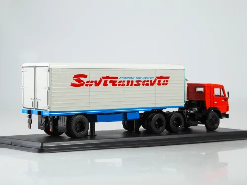 777.SSM7064 Игрушка - Масштабная Модель; КАМАЗ-54112 с полуприцепом Alka N12CH Sovtransavto КАМАЗ-УВК2