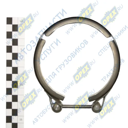 ХV-108-00.00.000 Хомут турбокомпрессора V-образный зажим, ф104-112, INOX Cursor Stralis КАМАЗ-УВК1