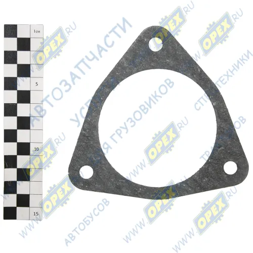 6520-1170343 Прокладка треуг. 130х140; фвнутр=90; 3отв.ф11, охладителя КАМАЗ-6520 КАМАЗ-УВК