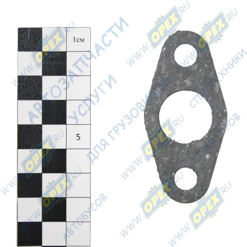 7405.1118335 Прокладка ромбич. 70х34; фвнутр=2; 2отв.ф10, трубки слива масла от ТКР7С-9, ТКР7Н-2 КАМАЗ ЕВРО КАМАЗ-УВК