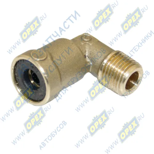 9500 6-02-С Фитинг (угольник); Рнаруж=М10х1/ трубка ф6х1,0мм; (цанга) КАМАЗ-УВК