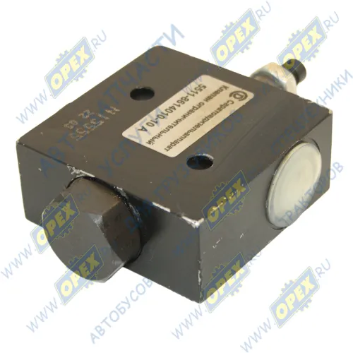 5511-8614010-10А Клапан ограничительный L=96х83 2вх М24х1,5,2отв.ф9 подъема платформы в сб.,КамАЗ КАМАЗ-УВК1