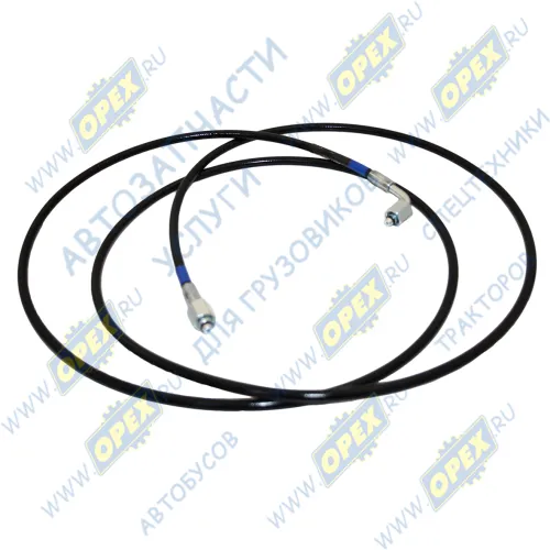 6460-5009055 Трубка ПВХ ф7 L=2200 Г=М12/Г=М12 К=14 фит 90гр ВД подъема кабины КАМАЗ (Полиамид) КАМАЗ-УВК