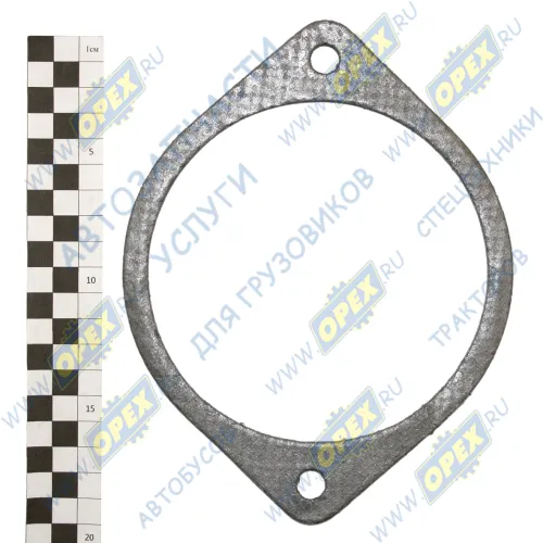 К54115-1203020 Прокладка (м/асбест) С/Ф приемной трубы 2отв, ф131х1,5 КАМАЗ-УВК
