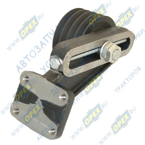 5297-1308110 Опора натяжная L=295; шкив ф120; 4 ручья КАМАЗ-УВК1