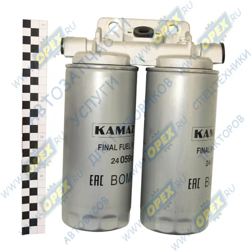 6W.55.322.20 Фильтр ФТОТ тонкой очистки топлива КАМАЗ Евро 4 (740.63-400); ММЗ; Д245; Д249; Д260 в сборе КАМАЗ-УВК2