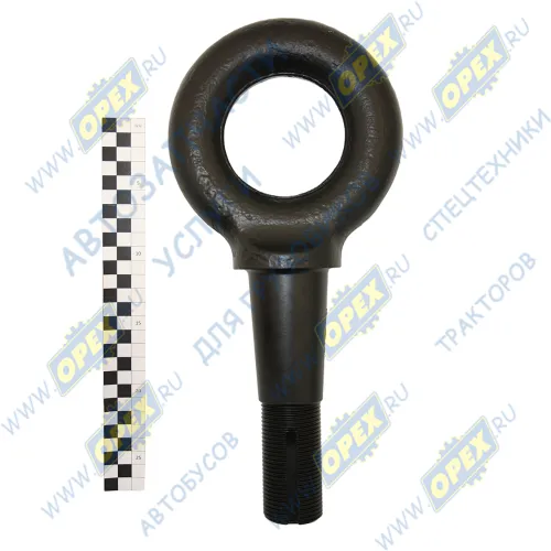 8350-2707042 Петля дышла ф90х175; ф58 М45х3 L=380 под 2 шпонки прицепа, сцепная; Евро без гайки КАМАЗ-УВК1