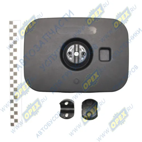 САКД.458201.060 Зеркало боковое КАМАЗ,МАЗ широкоугольное сферическое (250х180) без обогрева (дополнит.) КАМАЗ-УВК2