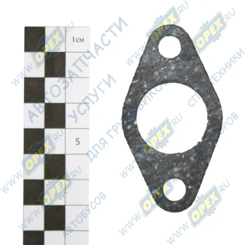 7405.1013298 Прокладка ромбич. 73х40; фвнутр=27; 2отв.ф9, фланца теплообменника КАМАЗ-УВК