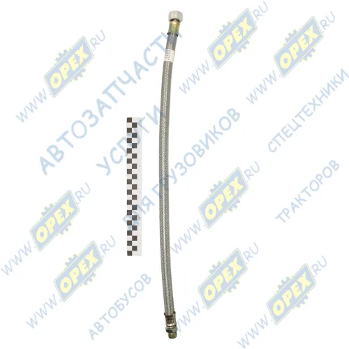 5320-3506060-20 Шланг тормоз. ф19 L=630-650 Г=М20+К24/Ш=М16+К22 в стальной оплетке гибкий КАМАЗ-УВК1