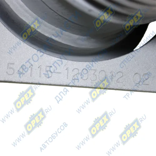 000.4859.150.000 Рукав глушителя (металлорукав) L=360 ф80 2 квадр.фланца по 4отв. ф10 Евро-2,3; (нержавейка) КАМАЗ-УВК3