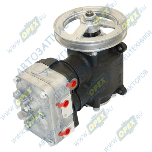 АМ.3509012-161 Компрессор 2-х цилиндровый МАЗ, КрАЗ, УРАЛ, МЗКТ дв.ЯМЗ-7511; со шкивом (320 л/мин.) 172мм КАМАЗ-УВК1