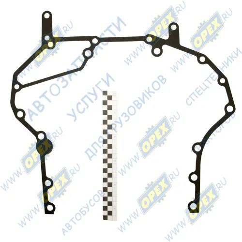 740.1002314-10М Прокладка С/Ф; 9отв.ф13/6отв.ф11, задней крышки двигателя Камаз; (металл) ЕВРО-4,5 КАМАЗ-УВК