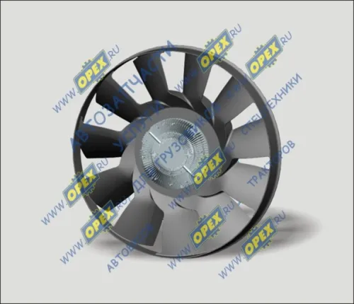 21-500сб Вискомуфта вентилятора с крыльчаткой (ф650 мм - 11 лопастей); КамАЗ Cummins 6ISBe4 300,6ISBe 245,6ISBe 300,ISBe.7e4 245,ISB6.7e4 300,ISB6.7 КАМАЗ-УВК